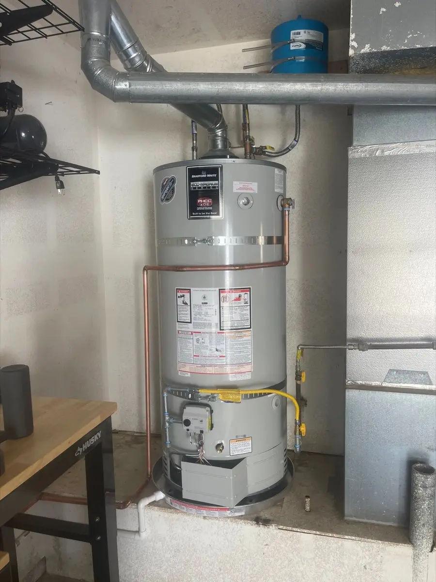 Bradford White tank water heater installation in Rohnert Park
